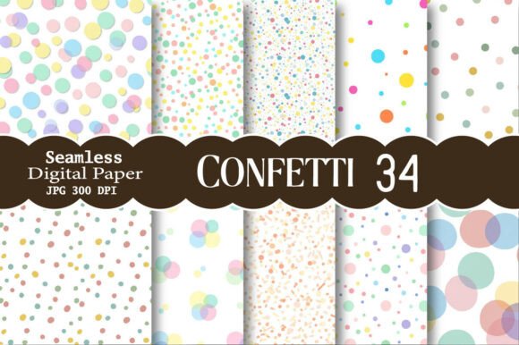 Download Confetti Digital Paper - Premium Resources