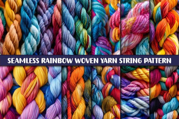 Download Seamless Rainbow Woven Yarn Tring Patter - Seamless rainbow Collection