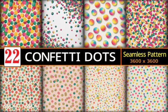 Download Seamless Confetti Dot Patterns Pack - Seamless confetti Collection
