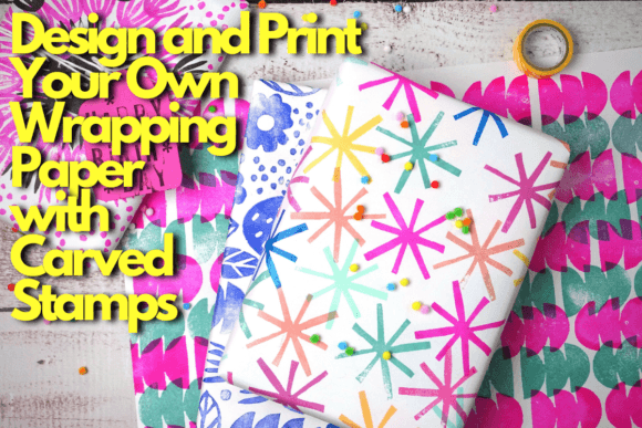 Download Design and Print Your Own Wrapping Paper with Carved Stamps - Wrapping paper Collection