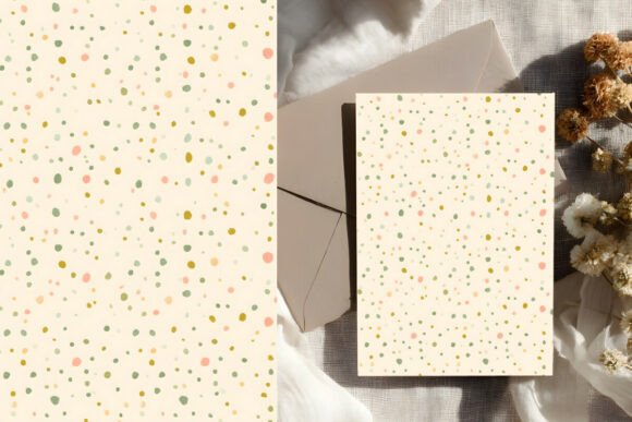 Download Pastel Confetti Dot Pattern Cream - Premium Resources