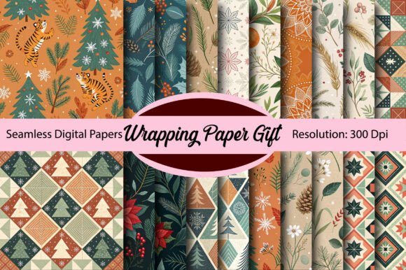 Download Wrapping Paper Gift Digital Paper - Wrapping paper Collection