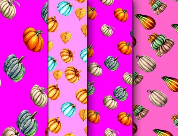 Download Pumpkin Seamless Patterns Fabric Design - Fabric Collection